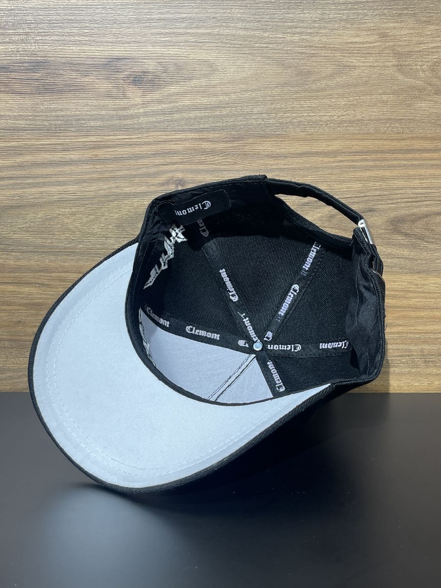 Gorra negra Clemont bordado blanco, foto 3 de 3