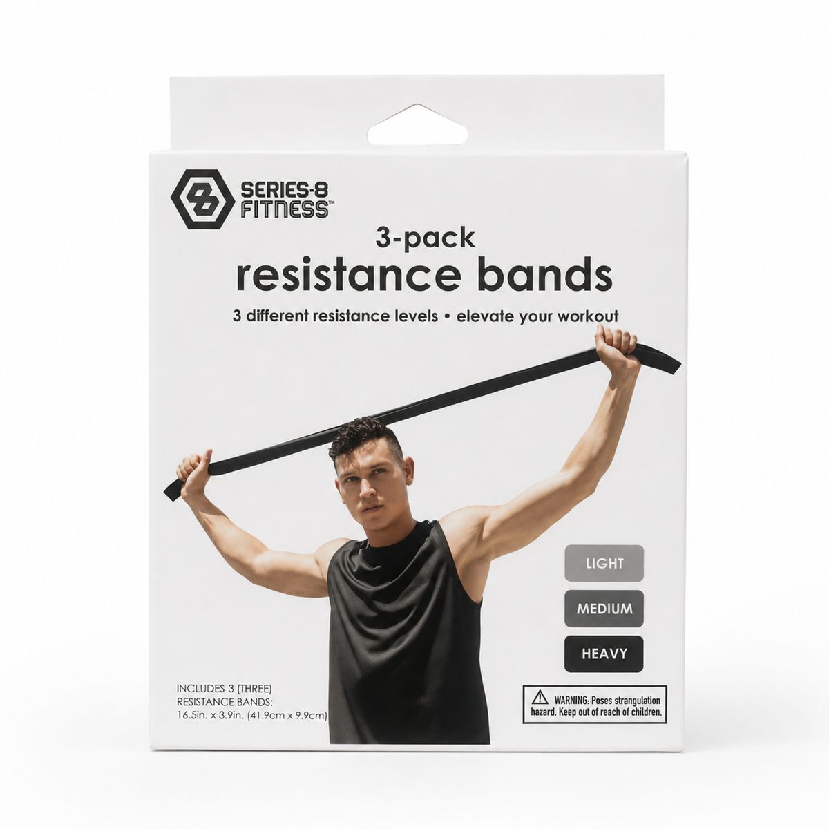 Bandas de resistencia Series-8 Fitness 3-pack