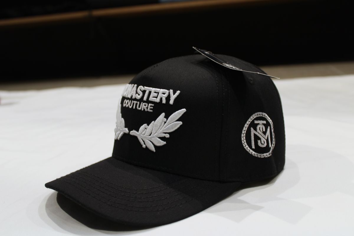 Gorra premium Monastery negra laureles, foto 2 de 3