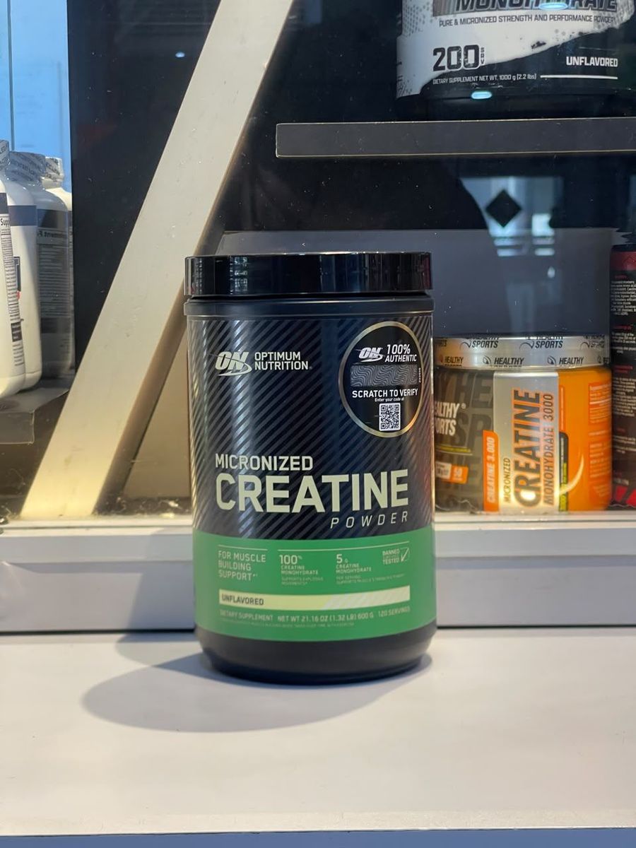 Optimum Nutrition Creatina sin sabor 600 g - 120 porciones