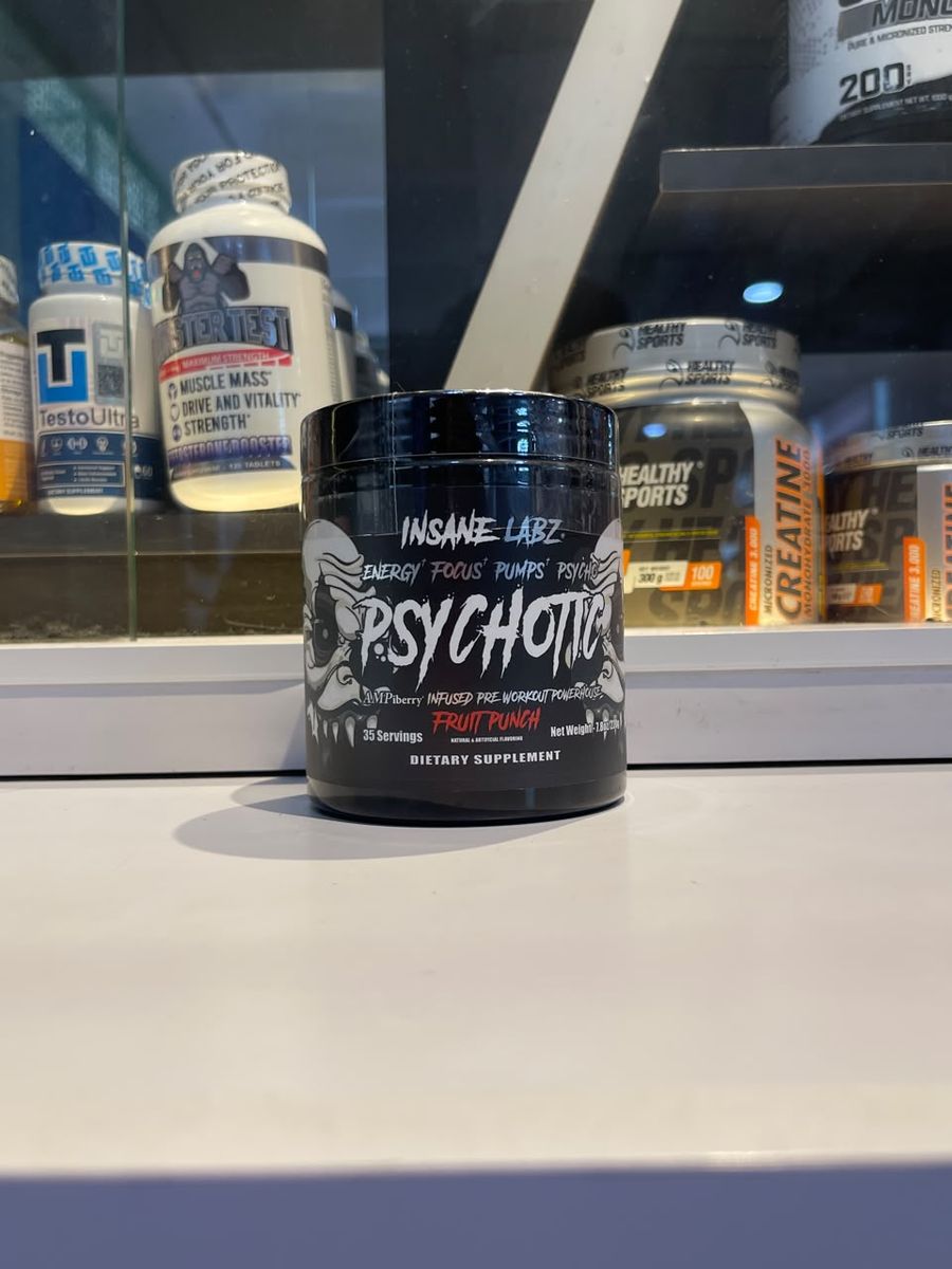 Insane Labz Psychotic negro Fruit Punch - 35 porciones