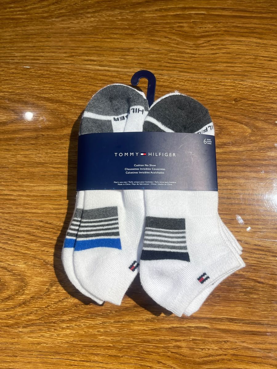 Pack medias Tommy Hilfiger blanco gris surtido - 6 pares