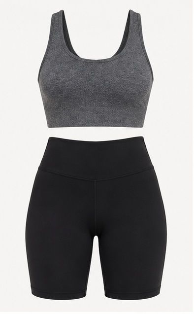 Conjunto deportivo top olímpico y biker