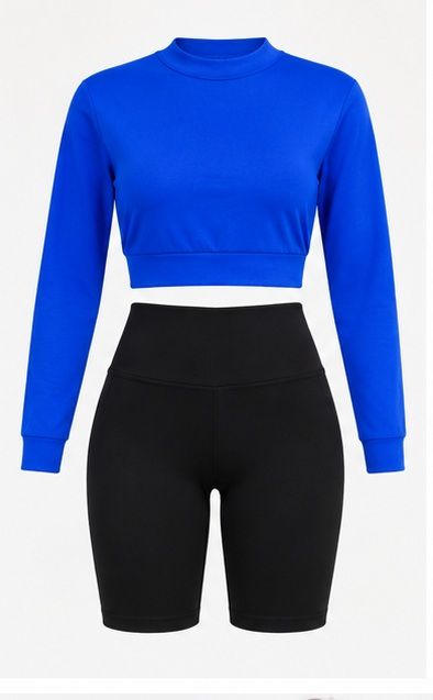Conjunto deportivo buzo corto y biker