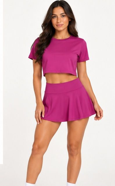 Conjunto deportivo blusa 080 y falda short, foto 3 de 5