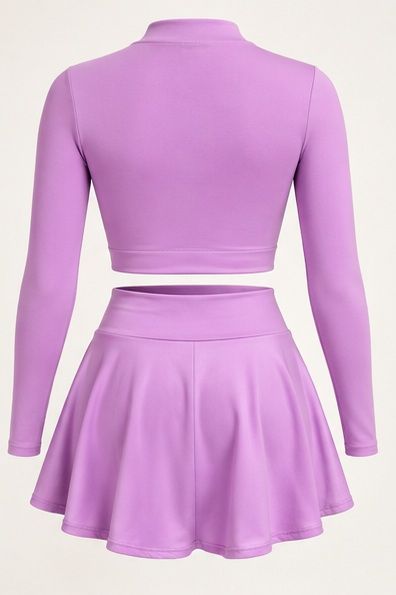 Conjunto deportivo buzo corto y falda short, foto 2 de 5