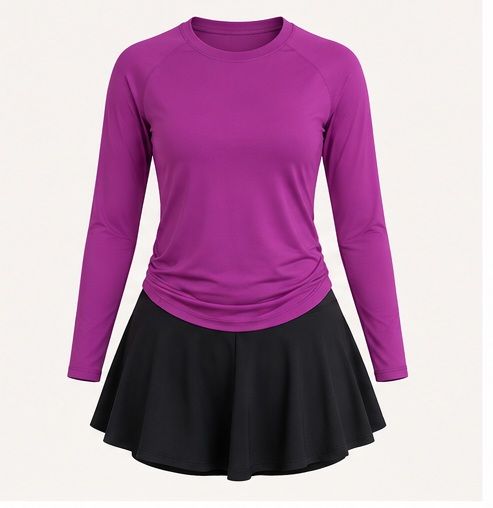 Conjunto deportivo buzo largo y falda short