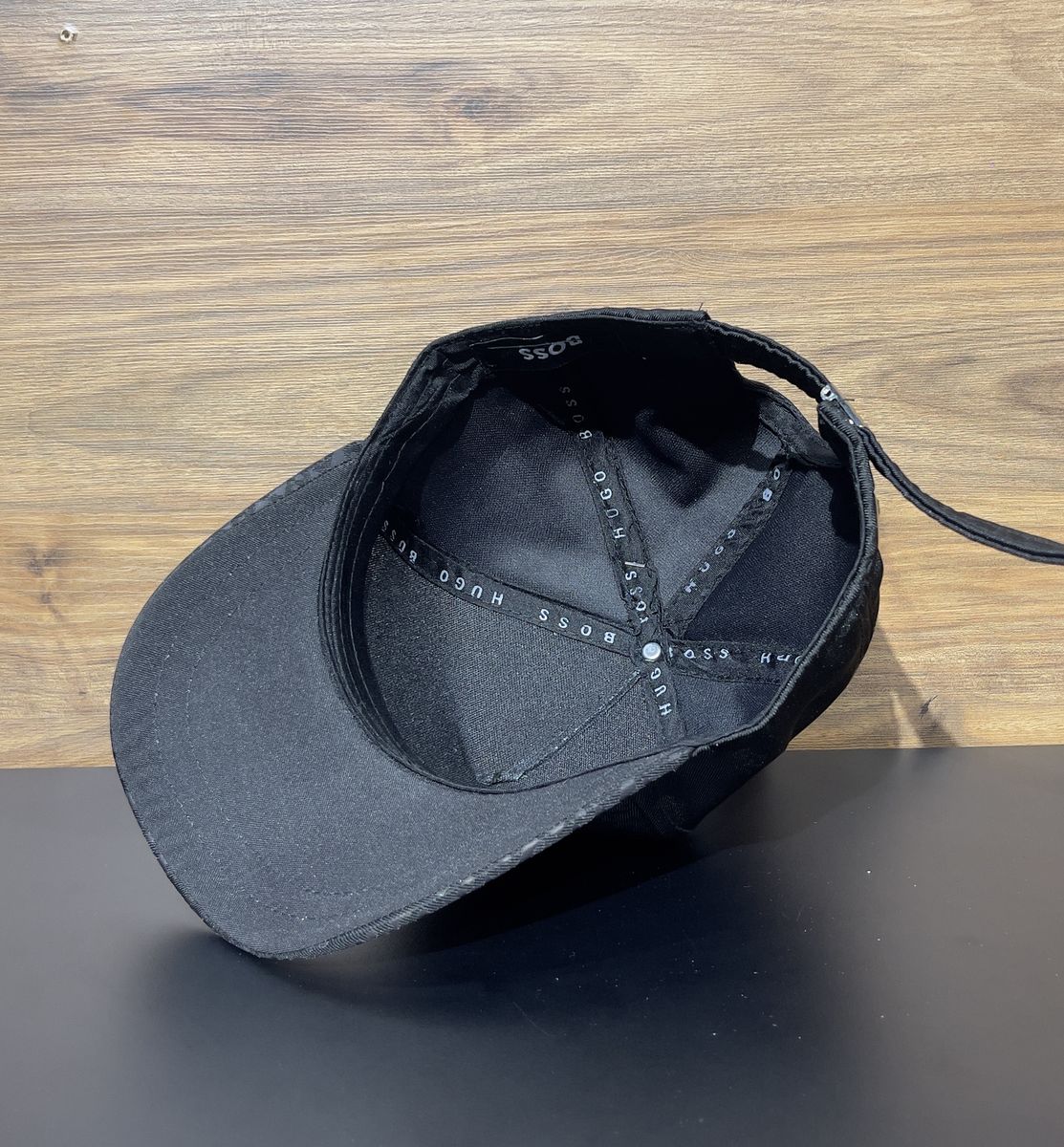 Gorra BOSS negra monograma, foto 3 de 3